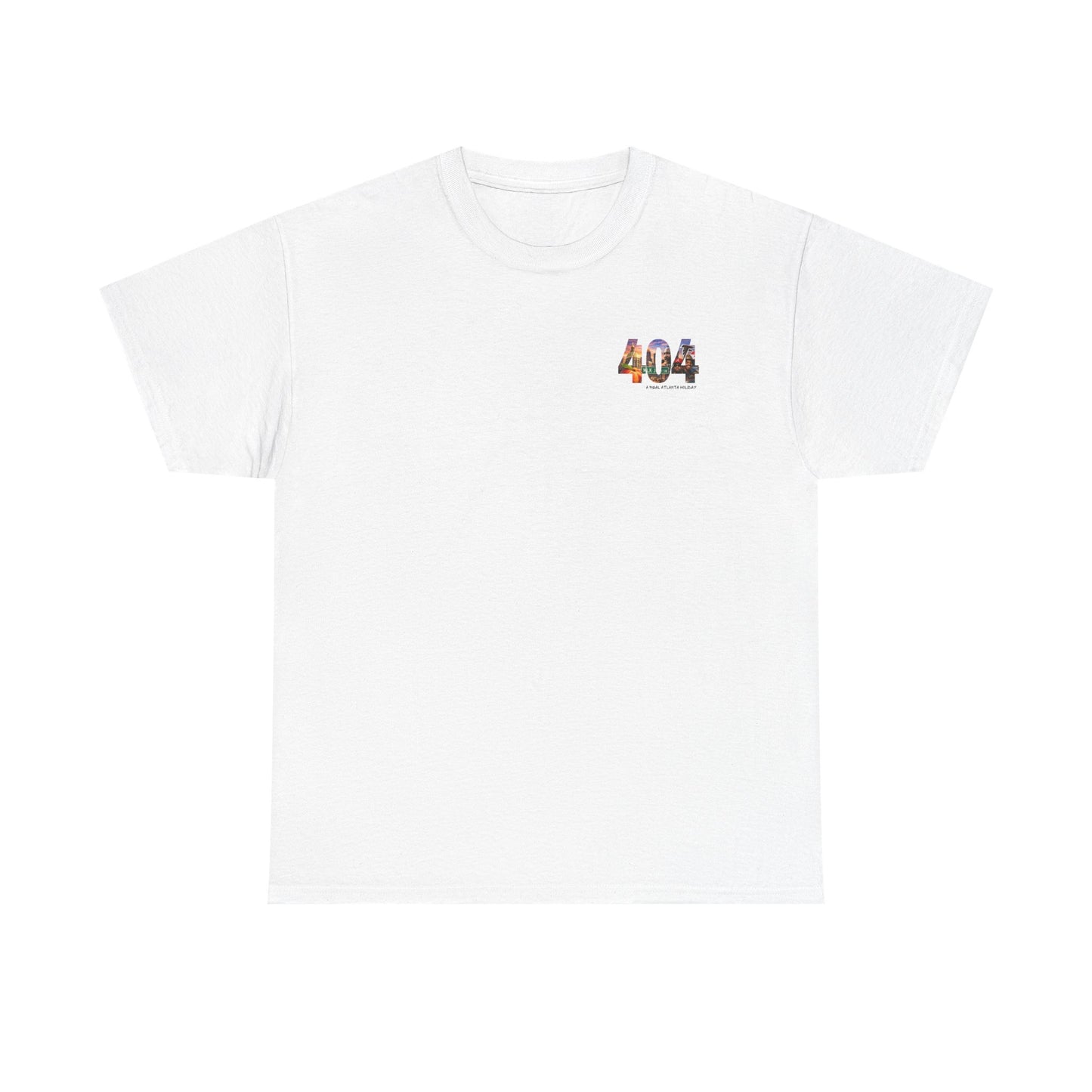404 Atlanta Mini Logo Tee — A Real Atlanta Holiday Cityscape T-Shirt