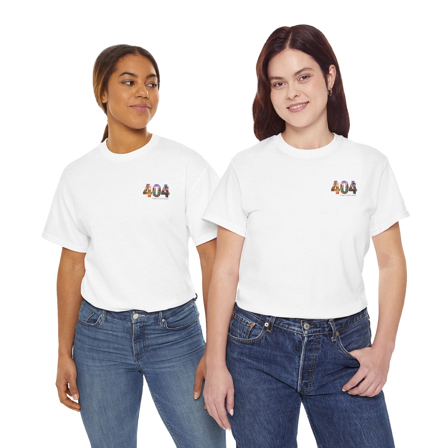 404 Atlanta Mini Logo Tee — A Real Atlanta Holiday Cityscape T-Shirt