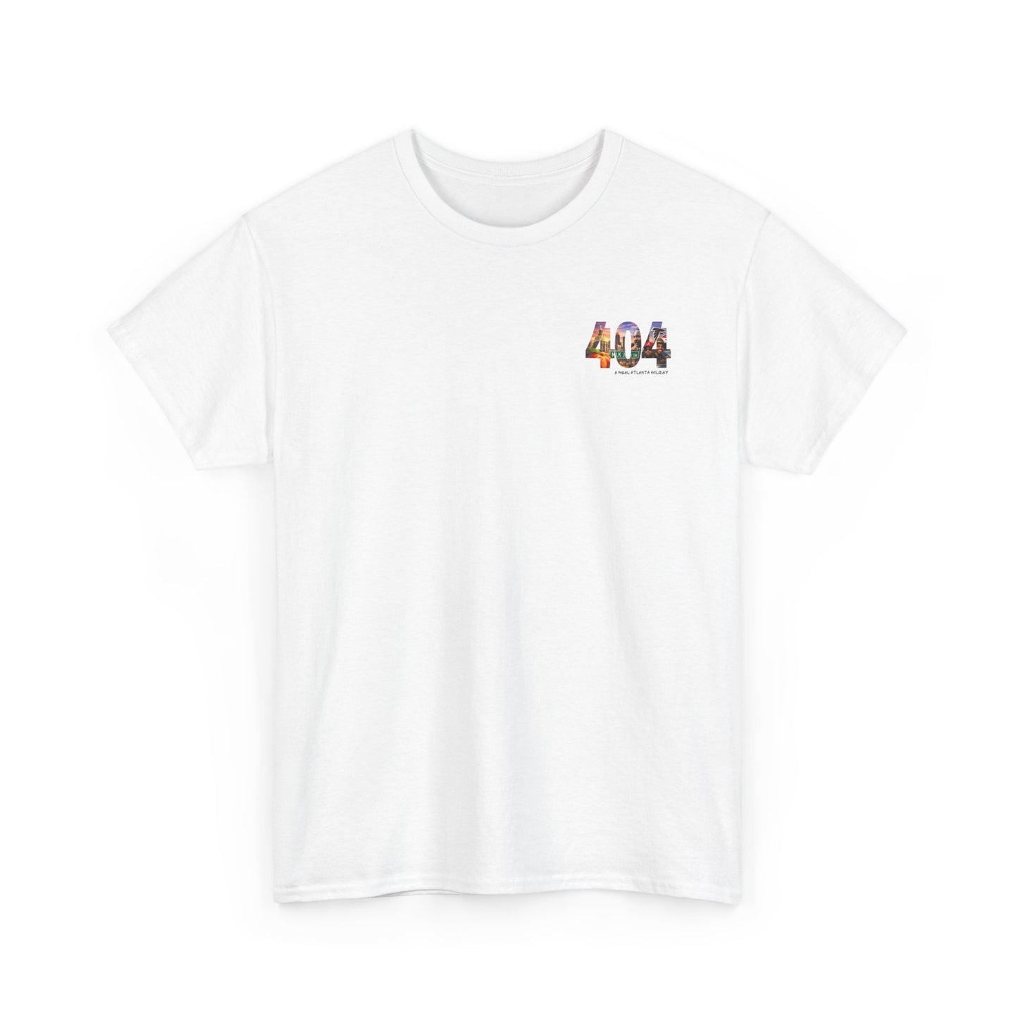 404 Atlanta Mini Logo Tee — A Real Atlanta Holiday Cityscape T-Shirt